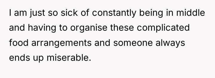 I am just so sick of constantly being in middle...