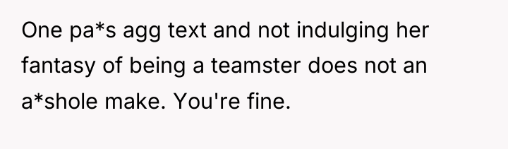 One pa*s agg text and not indulging her fantasy of...