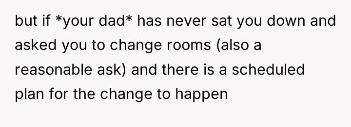 but if *your dad* has never sat you down and...