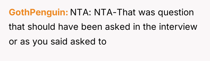 GothPenguin NTA: NTA-That was question that should have been asked...