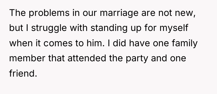 The problems in our marriage are not new, but I...