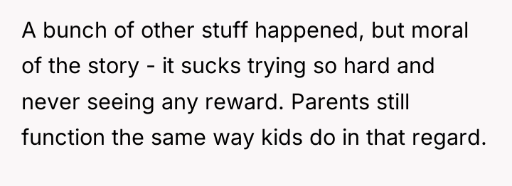 A bunch of other stuff happened, but moral of the...
