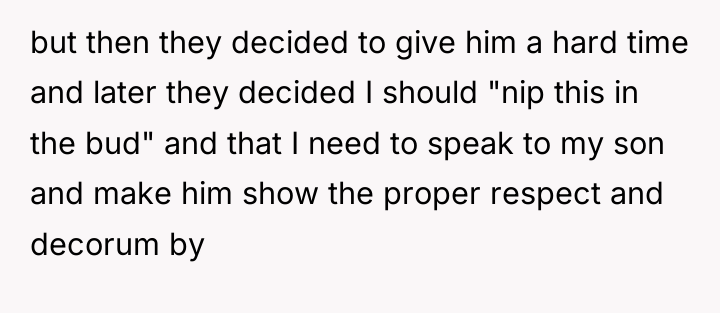 but then they decided to give him a hard time...