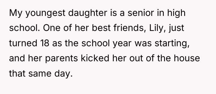 My youngest daughter is a senior in high school. One...