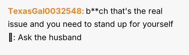 TexasGal0032548 b**ch that's the real issue and you need to...