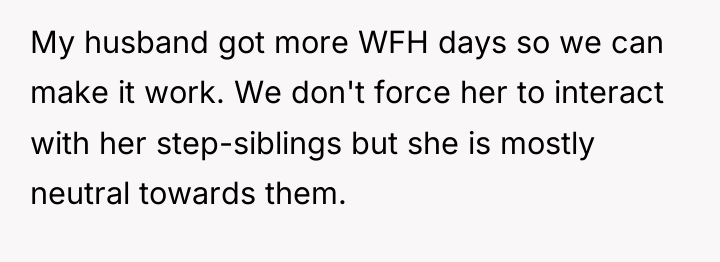 My husband got more WFH days so we can make...