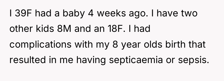 I 39F had a baby 4 weeks ago. I have...