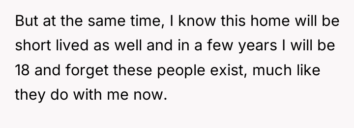 But at the same time, I know this home will...