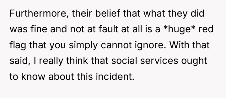 Furthermore, their belief that what they did was fine and...