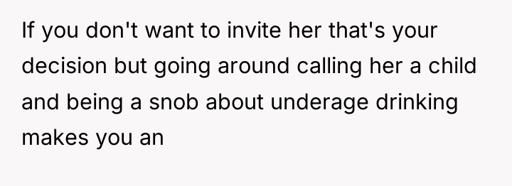 If you don't want to invite her that's your decision...
