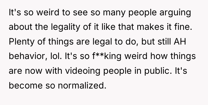 It's so weird to see so many people arguing about...