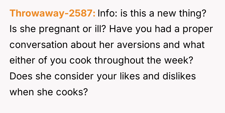 Throwaway-2587 Info: is this a new thing? Is she pregnant...