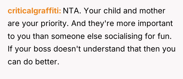 criticalgraffiti NTA. Your child and mother are your priority. And...