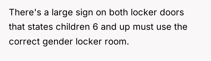 There's a large sign on both locker doors that states...