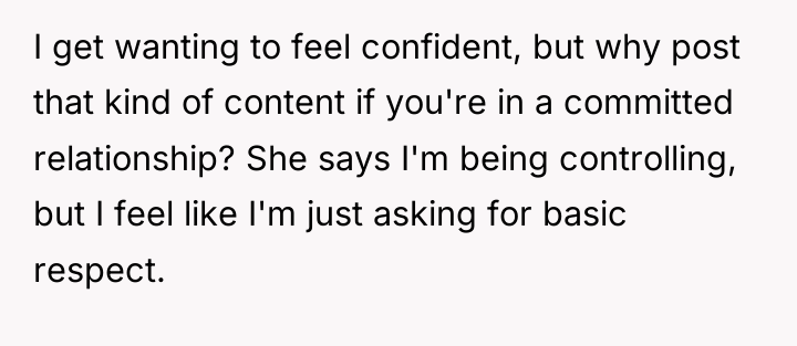 I get wanting to feel confident, but why post that...