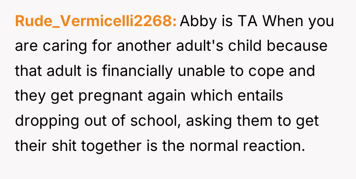 Rude_Vermicelli2268 Abby is TA When you are caring for another...