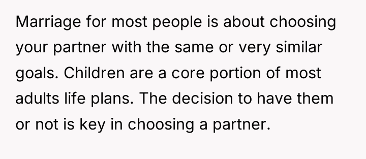 Marriage for most people is about choosing your partner with...