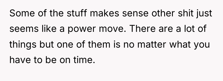 Some of the stuff makes sense other shit just seems...