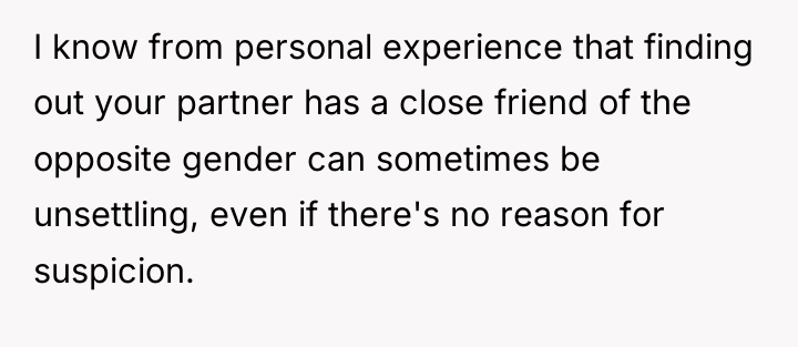 I know from personal experience that finding out your partner...