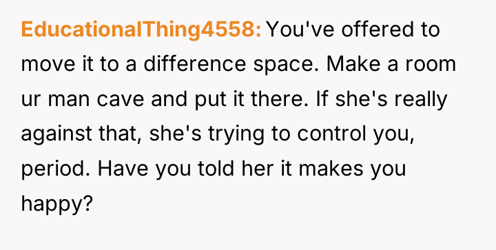 EducationalThing4558 You've offered to move it to a difference space....