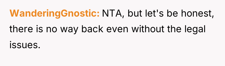 WanderingGnostic NTA, but let's be honest, there is no way...
