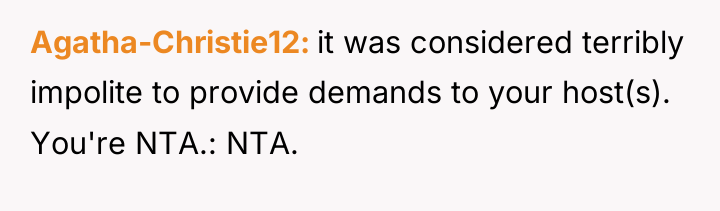 Agatha-Christie12 it was considered terribly impolite to provide demands to...