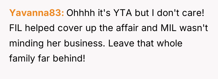 Yavanna83 Ohhhh it's YTA but I don't care! FIL helped...