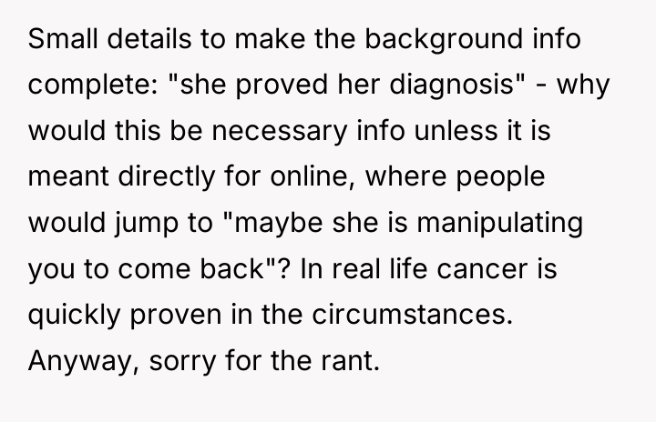 Small details to make the background info complete: "she proved...