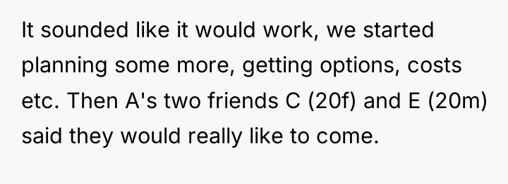 It sounded like it would work, we started planning some...