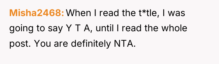 Misha2468 When I read the t*tle, I was going to...