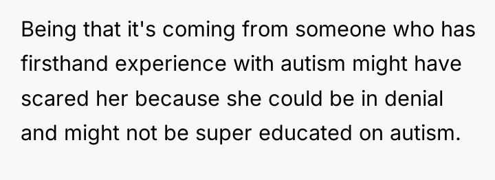 Being that it's coming from someone who has firsthand experience...