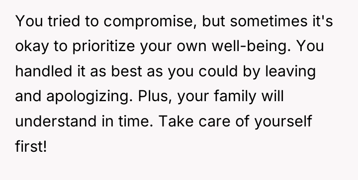 You tried to compromise, but sometimes it's okay to prioritize...