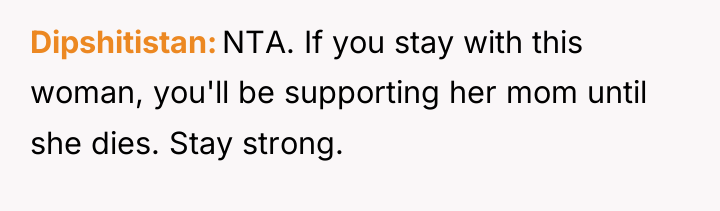 Dipshitistan NTA. If you stay with this woman, you'll be...