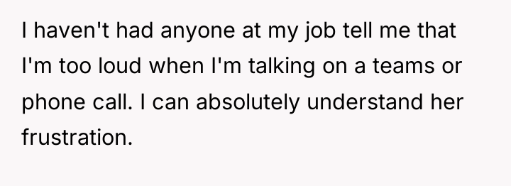 I haven't had anyone at my job tell me that...