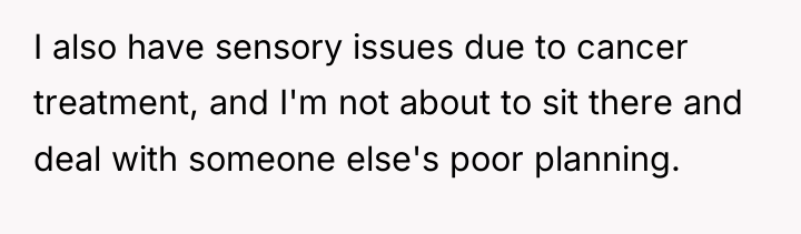 I also have sensory issues due to cancer treatment, and...