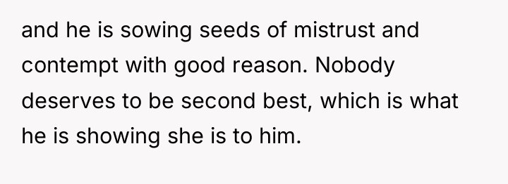 and he is sowing seeds of mistrust and contempt with...