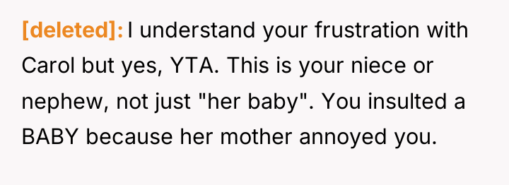 [deleted] I understand your frustration with Carol but yes, YTA....