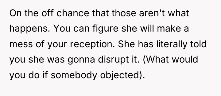 On the off chance that those aren't what happens. You...