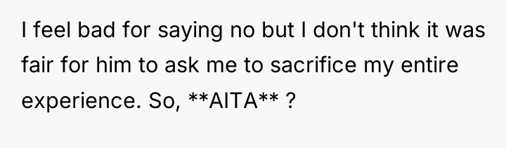 I feel bad for saying no but I don't think...