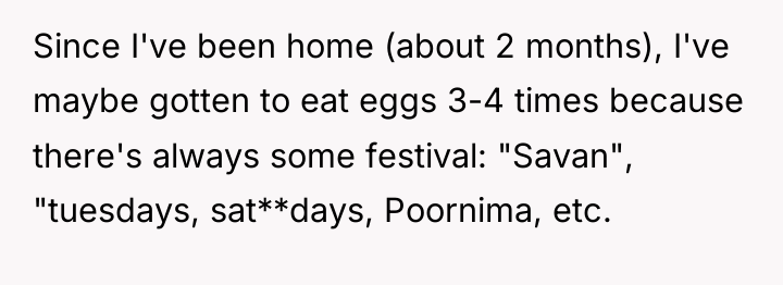 Since I've been home (about 2 months), I've maybe gotten...