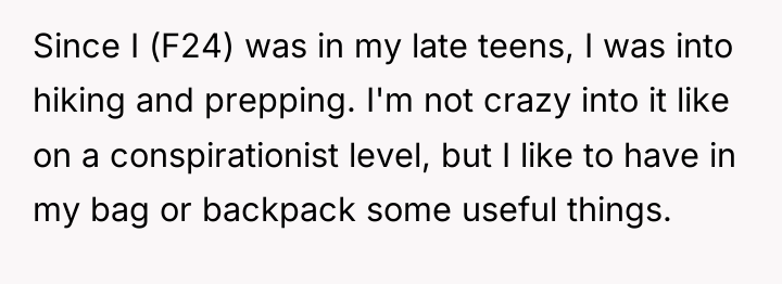 Since I (F24) was in my late teens, I was...