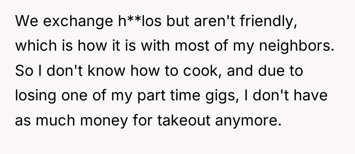 We exchange h**los but aren't friendly, which is how it...