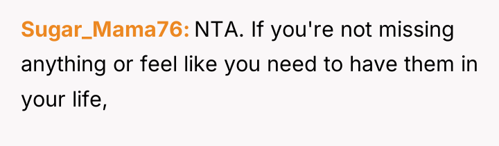 Sugar_Mama76 NTA. If you're not missing anything or feel like...