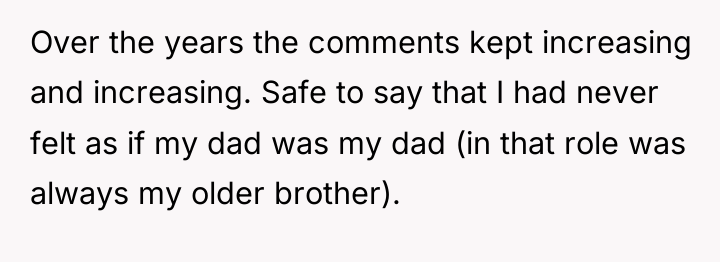 Over the years the comments kept increasing and increasing. Safe...
