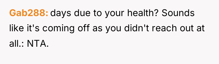 Gab288 days due to your health? Sounds like it's coming...