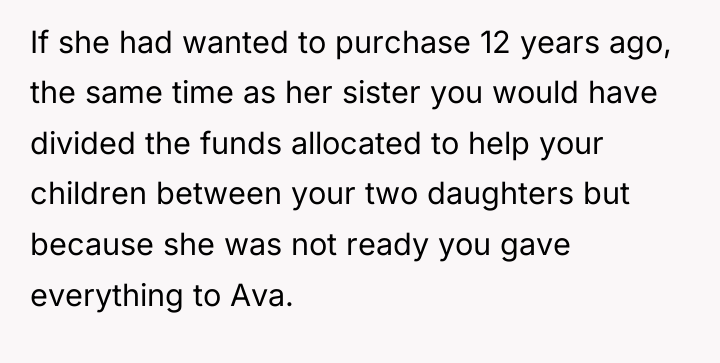 If she had wanted to purchase 12 years ago, the...