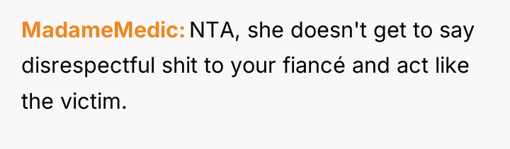 MadameMedic NTA, she doesn't get to say disrespectful shit to...