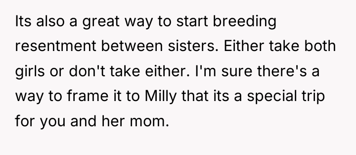 Its also a great way to start breeding resentment between...