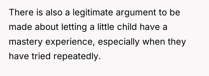 There is also a legitimate argument to be made about...
