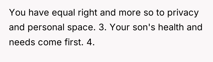 You have equal right and more so to privacy and...